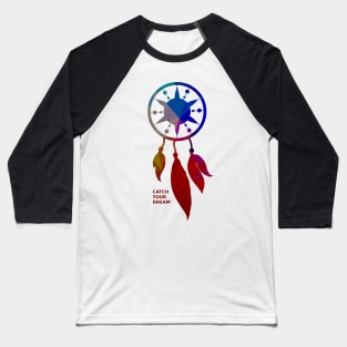 Dream Catcher Line Color Baseball T-Shirt